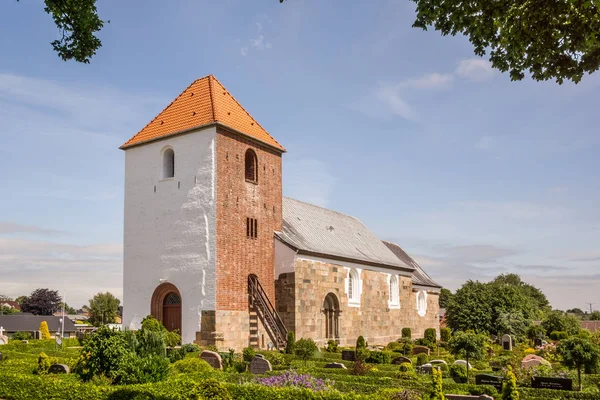 Roman church and graveyard in Denmark