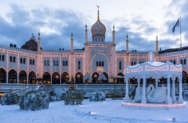 Kış dekorasyonu Mağribi Palace Tivoli Bahçeleri