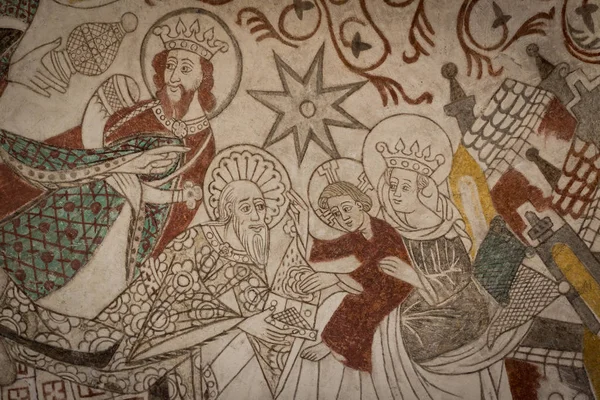 Kutsal krallar onların hediyeler vermek için christchild