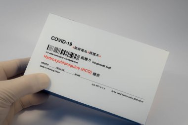 5 Nisan 2020 'de Danimarka' da hidroksiklorokin içeren Çin yapımı Covid-19 HCQ testi.