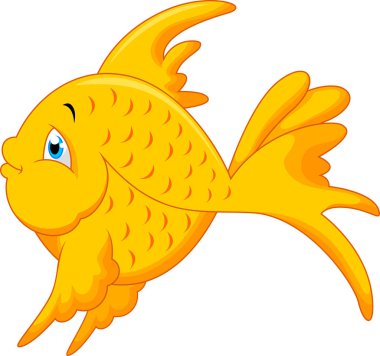 beyaz zemin üzerinde bir balık gösterimi 