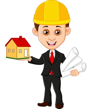 Evi ve planları olan bir iş adamı karakteri.