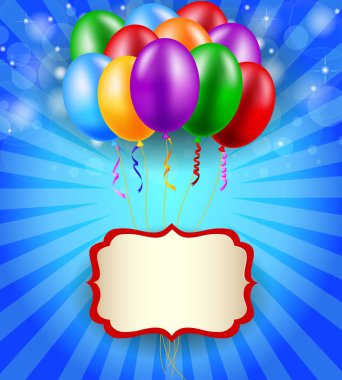 renkli balonlar çizimi