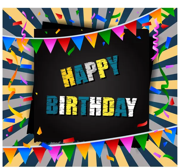 Konfetili mutlu yıllar, vektör.