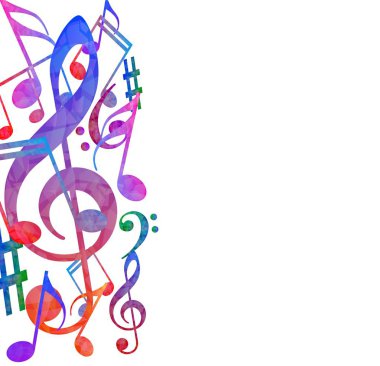 notalarla soyut müzik arkaplanı