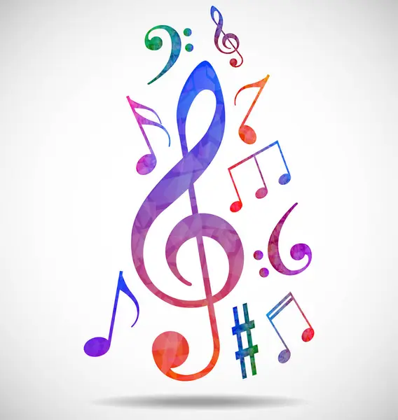 notalarla soyut müzik arkaplanı