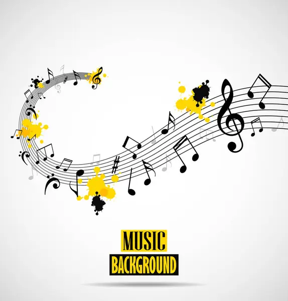 notalarla soyut müzik arkaplanı