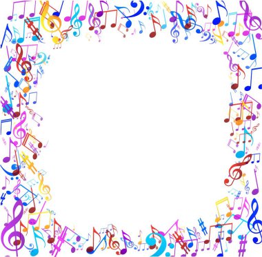 notalarla soyut müzik arkaplanı