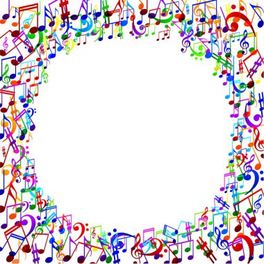 notalarla soyut müzik arkaplanı