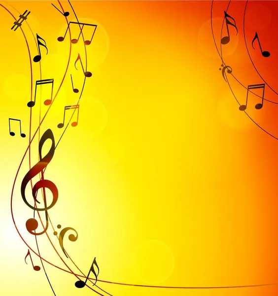 notalarla soyut müzik arkaplanı