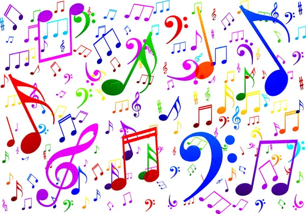 notalarla soyut müzik arkaplanı