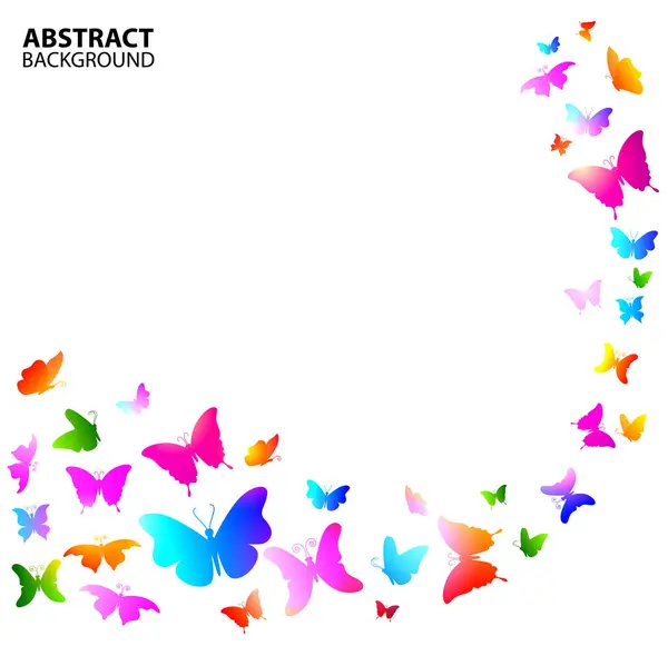 Kelebekler ile renkli arka plan