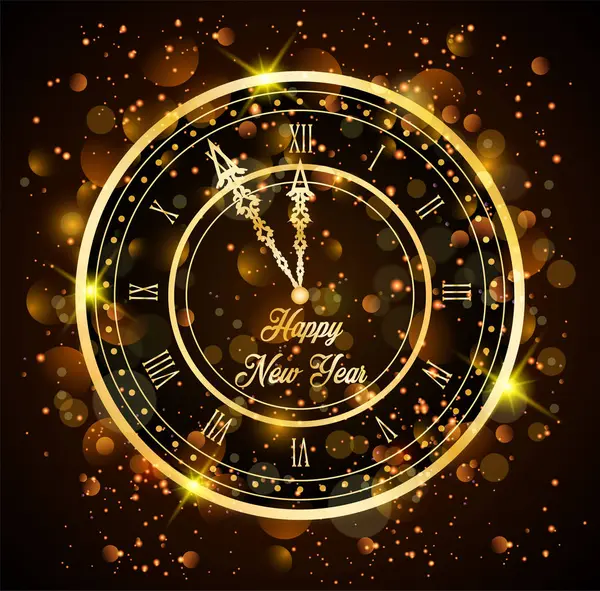 Altın parıltılı mutlu yeni yıl arkaplanı