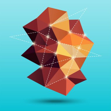 soyut geometrik şekiller, vektör illüstrasyonu 