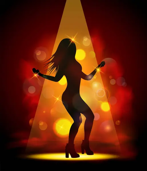 gece kulübünde dans eden kız