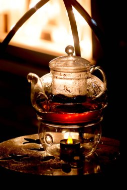 Cam demlik çay yapmak için