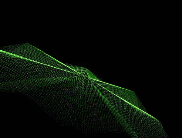 Digital grid of green color