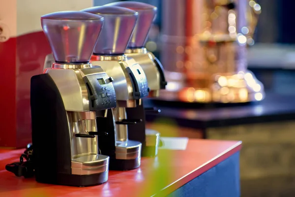 Coffee brewing machine. Shallow DOF