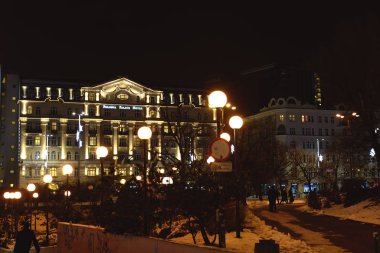 Varşova, Polonya - 08 Aralık 2016: Polonia Palace Hotel of Warshaw