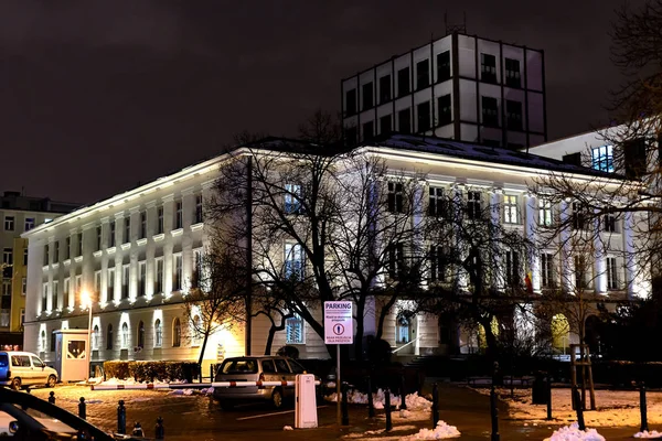 Varsavia, Polonia - 08 dicembre 2016: Municipio di Downtown District. Ufficio del distretto centrale di Varsavia — Foto Stock