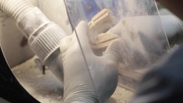 Ceramet impiantare processo creatura in laboratorio . — Video Stock