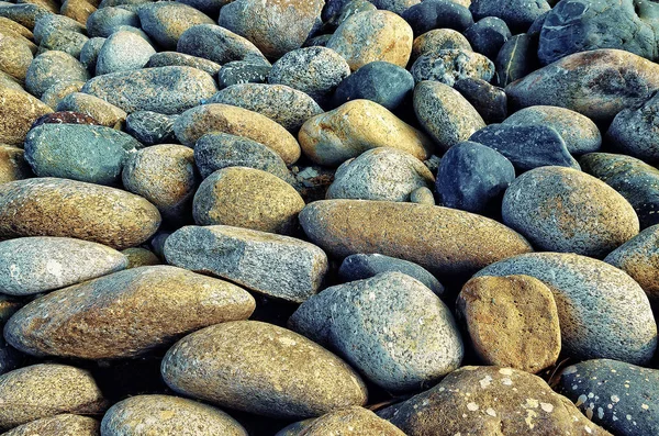 Textura de pedra rio seixos cinza — Fotografia de Stock