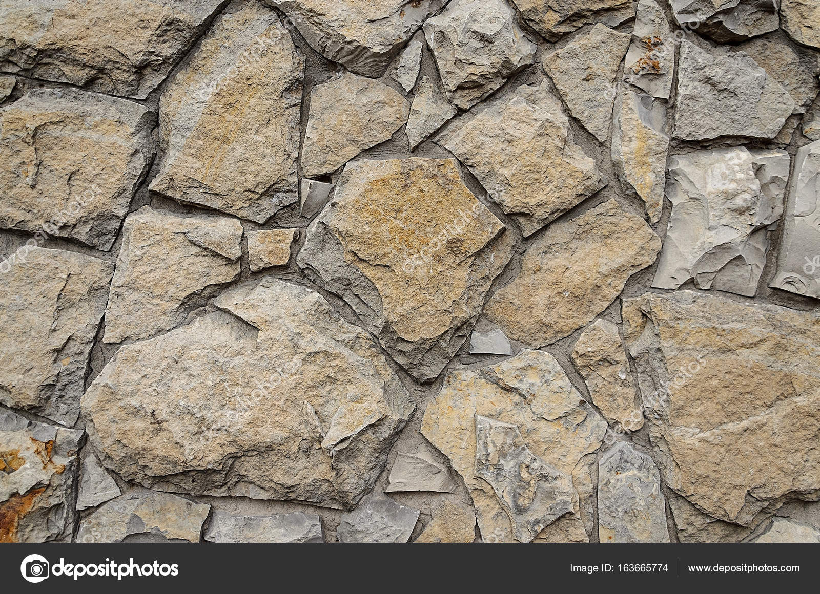 Papel de parede efeito textura de parede de pedra natural rústica com  textura - Salonio 453840 da GAULAN - Rolo de 10 m x 0,53 m