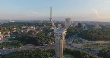 Vatan anıt Kiev, Ukrayna'nın havadan görünümü
