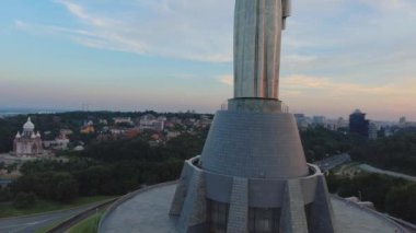 Vatan anıt Kiev, Ukrayna'nın havadan görünümü