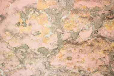 Hafif pembe kaba çatlamak sıva arka plan