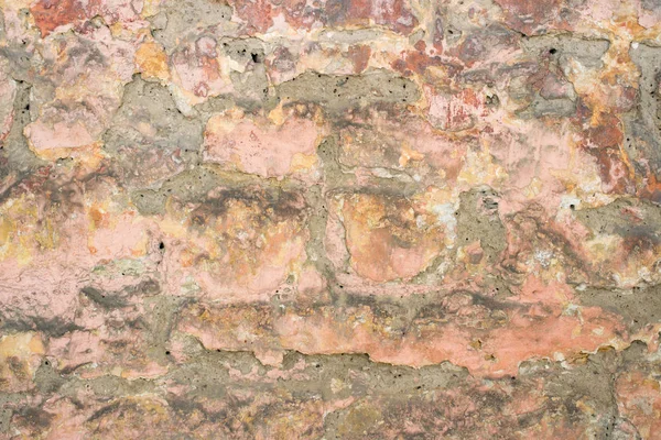 Luce rosa grezzo crack stucco sfondo — Foto Stock