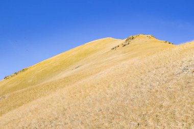 Manzara panorama Kafkasya dağ sonbahar hills gündüz ile