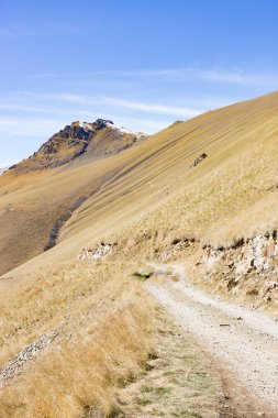 Manzara panorama Kafkasya dağ sonbahar hills gündüz ile