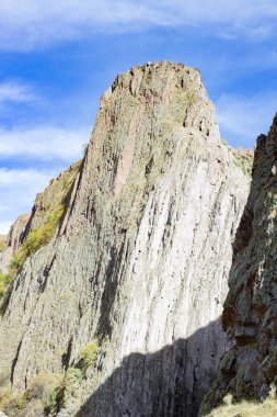 Manzara panorama Kafkasya dağ sonbahar hills gündüz ile