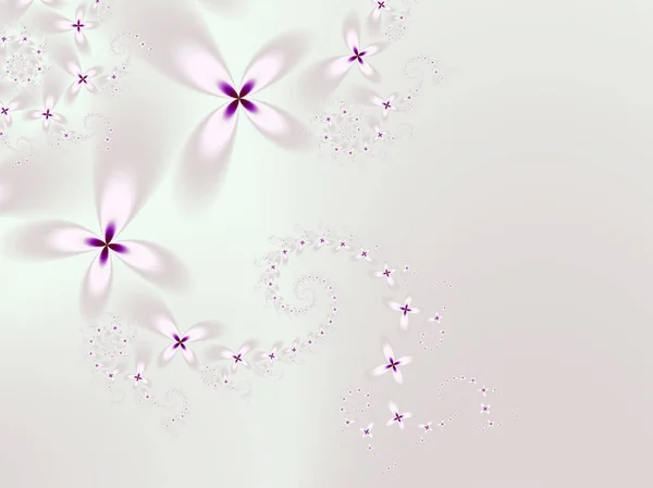 Абстрактний фон з спіральними ніжними квітами — стокове фото