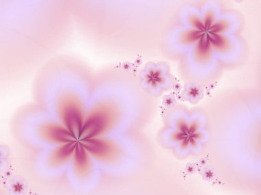 Soyut fraktal pembe fantezi bulanık renkler ile