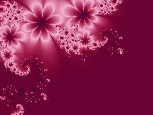 Guirnaldas fractales abstractas de flores — Foto de Stock
