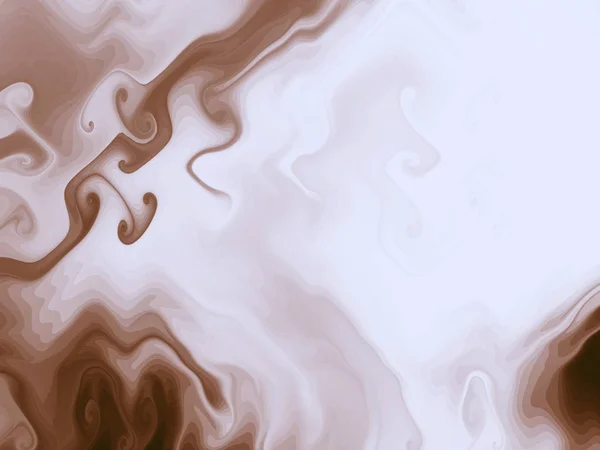 Abstract fractal background in white and brown colors. Gnarl — Stock Photo, Image