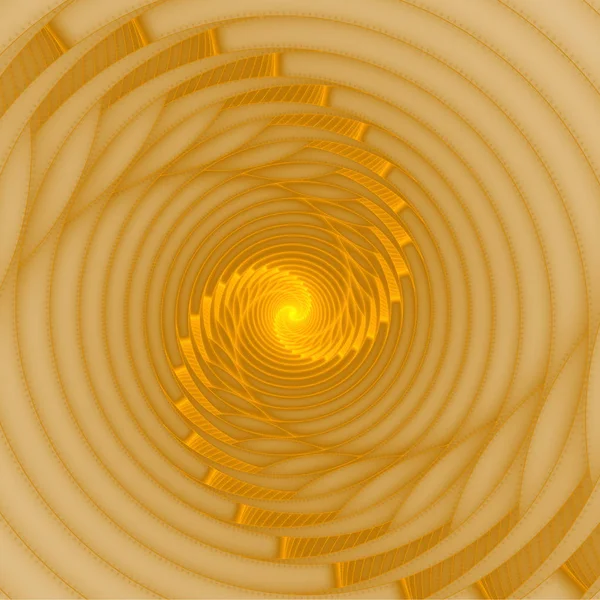 Абстрактная фрактальная оранжевая спираль — стоковое фото