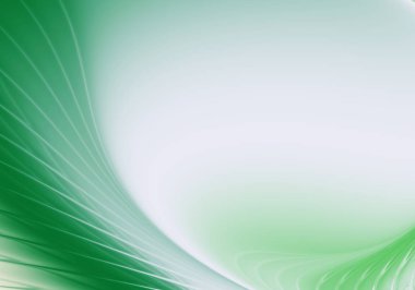 Soyut fraktal arka plan beyaz ve yeşil renkte