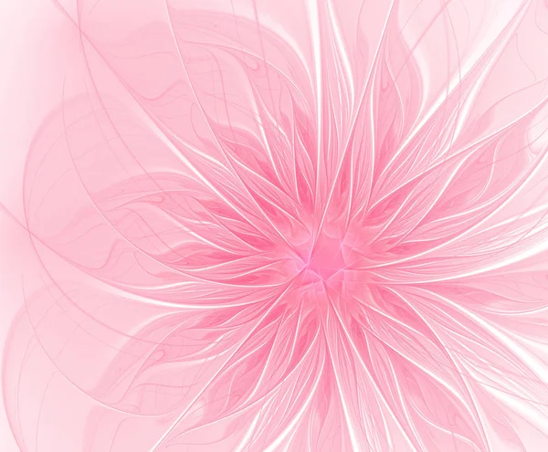 Абстрактный фрактальный розовый цветок — стоковое фото