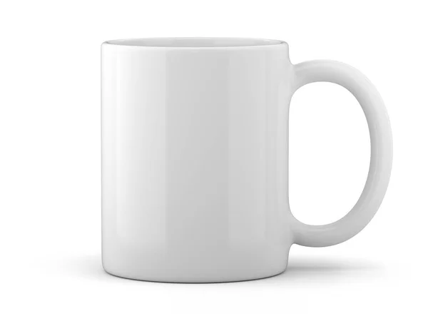 分離された白いマグカップ — ストック写真