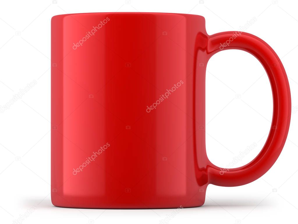 Red Mug Isolated