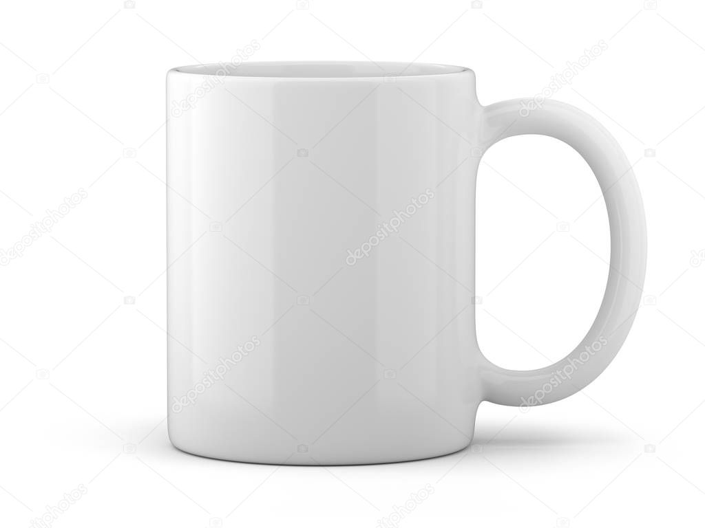 White Mug Isolated