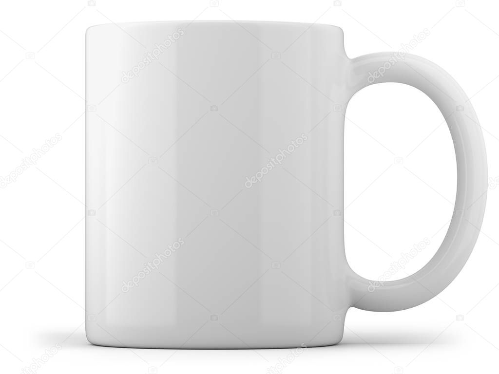 White Mug Isolated