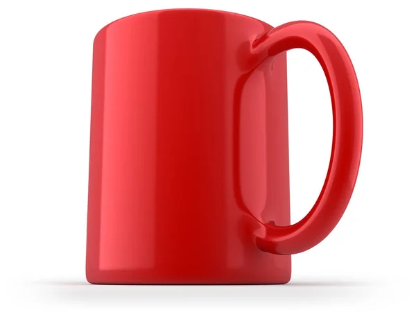 Taza roja aislada —  Fotos de Stock