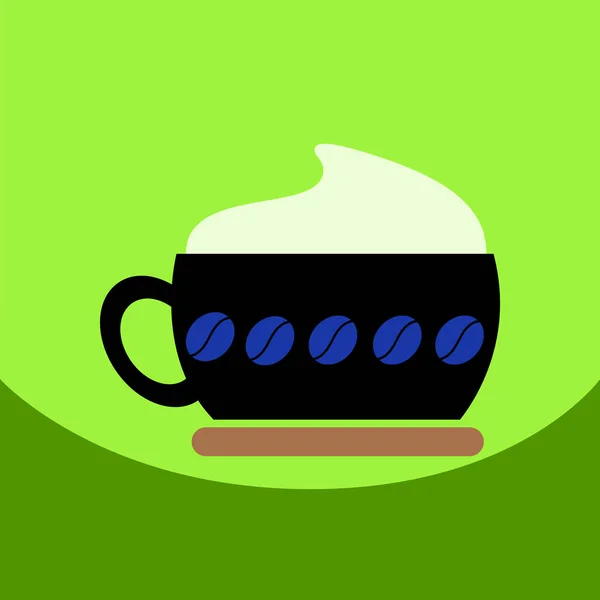 düz vektör simgesi tasarım koleksiyonu cappuccino kahve