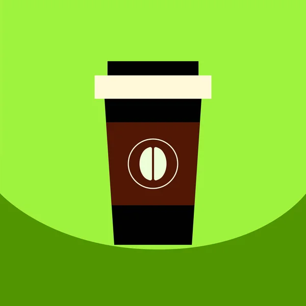 Flat vector icon design collection coffee to go — Stock Vector