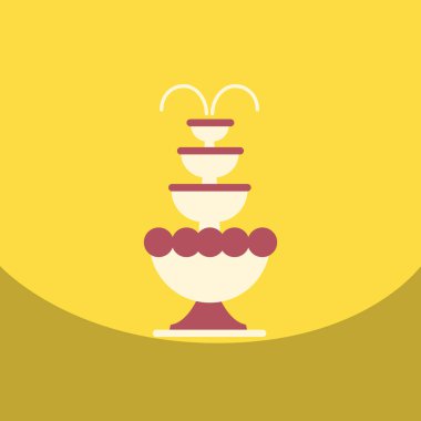 düz vektör simgesi tasarım koleksiyonu çikolata çeşmesi