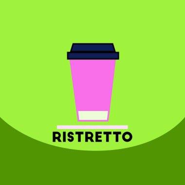 düz vektör simgesi tasarım koleksiyonu ristretto gitmek